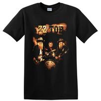 ZZ Top Rock Band T Shirt w/ Guitar Drum Vintage Concert Music Fan Art Tee XL