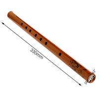 [TG835]33CM Traditional 6 Hole Bamboo Flute Clarinet Student Musical Instrument Wood Color