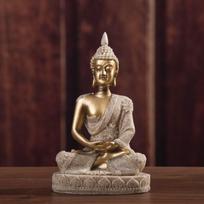 Sitting Meditation Buddhist Figurine Ornament Buddha Statue Zen Ornament  Fish Tank Landscape auksas