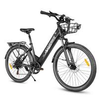 Samebike RSA01Pro-T Electric Bike 36V 15Ah, 250W Motor, 7 Speed Steel Frame E-Bike with Dual Suspension for Commuting