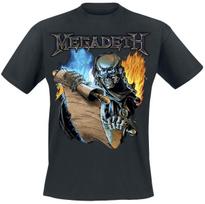 Rock Band Megadeth Merch Tshirt Unisex Unisex Summer Cotton Y2k Clothing Fashion Vintage Round Neck Short Sleeved Top Streetwear L gray