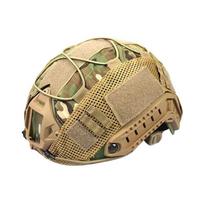 Helmet Cover Camo FAST Airsoft High-cut Helmet Cloth Hunting Shooting Helmet Accessories with Elastic Cord
