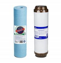Vandens filtro kasečių rinkinys: putų mechaninis ir geležį šalinantis filtras, 2 l
