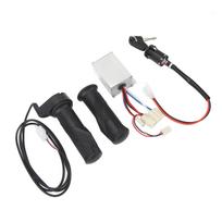 12V 250W Dviračio Valdiklio Rinkinys Sukama Droselio Rankena Uždegimo Jungiklis Tikslus Valdymas Universalus Dviračio Dalies Rinkinys Elektriniams white