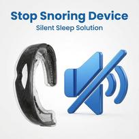 Physical Snore Stopper Mouthpiece Silicone Sleep Aid Solution gray