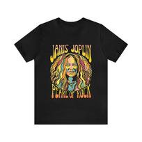 Vintage Janis Joplin Psychedelic Rock T-Shirt,  Piece Of My Heart,  Woodstock Gi Unisex T-Shirt L black