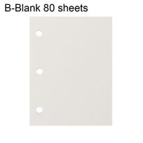 3-hole Daisy Flower Hand Account Diary Loose-leaf Refill Rings Binder Notebook Cover Inner Pages B-blank 80 sheets white