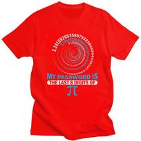 Custom Funny Pi Password Geeky Math Spiral Tshirts for Men Short Sleeve Casual T Shirt Cool Tshirt 100 Cotton Tee Gift 4XL blue
