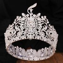 2026 Beauty Pageant Big Crown, Oversized Crown Cross-border Crown Hosting Exaggerated Headgear 17CM*14CM