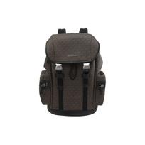 Michael Kors Mk Hudson Monogram Casual Flap Design Polyester Backpack Large Men backpack Brown 37U0MCOB6B-BROWN Basic Set (Bag+Tag)