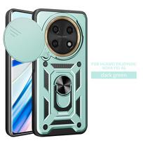 Dėl Huawei Nova Y91 dėklo Huawei Nova Y90 dangtelis Nova Y9A magnetinis žiedas Laikiklis Šarvuotas telefono dėklas Stumdomas Kameros Apsauga Galinis Dangtelis Huawei nova Y91 white
