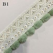 5M Curtain Tassel Fringe Trim Ribbon PomPom Ball Upholstery Curtain Sofa Pillowcase Tablecloth Lace Trim Diy Sewing Accessories 100cm gray