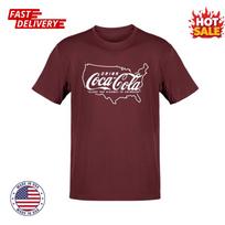 SALE Coca-Cola Highway Route Travel Map Logo Inspired Mens Women Graphic T-shirt L