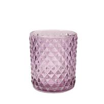 Cross Border Embossed Colored Glass Votive Holder Aromatherapy Candle Cup Light Shadow for Christmas Atmosphere Tea Candle Stand 8oz(226.80g)