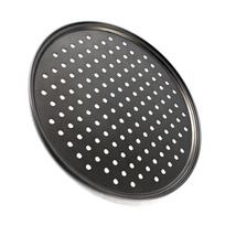 Perforuota picų skarda Non Stick Kepimui Lengva išimti Stabilus dugnas Vėdinama picų skarda 24,5 cm gray
