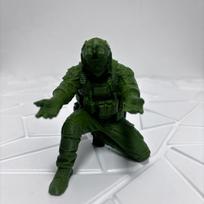 Plastic Soldier Pen Holder Special Forces Figure Pencils Desk Organizer  Home Office žalia