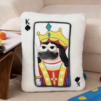 40Cm Cartoon Creative Playing Cards Plush Doll Pillow J Q K Joker King Queen Cards Plush Toy Home Decoration Gift For Children about 40cm red