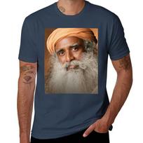 Sadhguru Tshirt Work Wear Breathable Tee 4XL gray