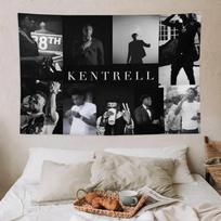 Kentrell YoungBoy NBA Tapestry Hip Hop Singer Wall Mounted Polyester Decoration Bedroom Dormitory Wall Decoration 100X70CM