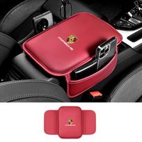 For Porsche joe2For Porsche Panamera Cayenne Taycan 911 718 Macan Carrera-GT 928 944 968 944 Leather Car Armrest Box Pad Armrest Protection Mats red