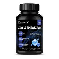 Zinc Magnesium & Vitamin B6 Capsules, Mineral Dietary Supplement with Black Pepper Extract, 120 Capsules 120 Capsules