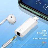 1/3/5Pcs Type-C Headphone Connector Usb C To 3.5Mm Earphone Adapter Audio Converter Jack For Phone 15 1pcs