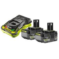 Ryobi battery + charger 18V (2x 5.0Ah)