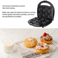 Mini Donut Maker Electric Doughnut Making Machine Non Stick Automatic Intelligent Temperature Control for Kitchen Cake US Plug 110V