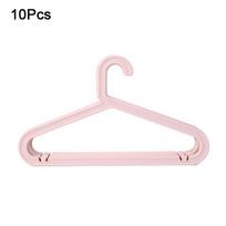 10Pcs Nordic Style Clothes Drying Rack Traceless Baby Hangers Clothes Display Hangers  for Home rožinė