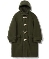 Gubin Duffle Fleece Hooded Coat - Khaki Khaki/L black
