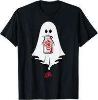 Coca-Cola Halloween Diet Coke Ghost Holding Can Of Diet Coke T-Shirt M black