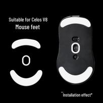 Scyrox Sai Luos V8 Ice Version Mouse Feet: Smooth, Arc Edge Gaming Pads black