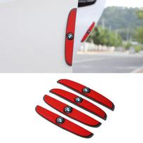 4 vnt. Guminės Anti-susidūrimo Juostelės Automobilio Durų Galinio Vaizdo Veidrodėlio Apsauginės Lipdukai BMW X1 X2 X3 X5 X4 X6 X7 G30 G20 G32 G11 G12 juoda