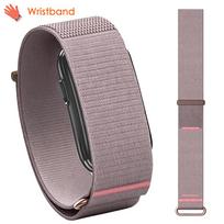 Nylon Velcro Loop Strap For Garmin CIRQA Smart Band lightweight Sports Breathable For CIRQA Fitness Tracker Adjustable Wristband For Garmin CIRQA gray