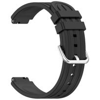 Soft Silicone Watch Band For Garmin cirqa smart band 20mm juoda