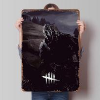 Dead By Daylight The Trapper Printed Poster Customized Wall Art Retro Vintage Metal Tin Signs for Gaming Room Decoration Decor 20x30cm（7.8x11.8inch）