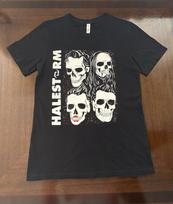 Halestorm Band TShirt (Skull Band Logo) Rock Band Tour Tee Black Adult Size M S white
