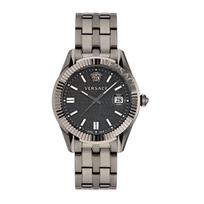 Versace moteriškas Greca Time kvarcinis laikrodis VE3K00622 pilka spalva