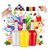 RINKINYS 40 GLORIA stiklinių butelių po 500 ml sultims ir likeriui + DANGTELIS