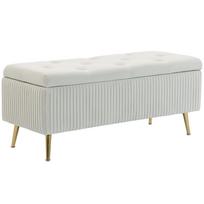 Suoliukas su daiktadėže, 79 l, smėlinis, 110 × 44,5 × 46 cm