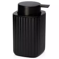 Skysto muilo dozatorius 300 ml, juodas, 7,5 × 7,5 × 13 cm