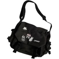 Kroso rankinė Kuprinė Kawaii Didelės talpos Estetiška kuprinė Miela Laisvalaikio Kelioninė Mochilas Dieninės kuprinės juoda