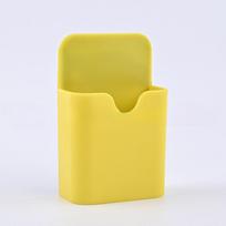 1 vnt. rašiklių dėžutė mokymo lenta magnetinė laikymo pieštukinė kreidos dėžutė lentos trintuko dėžutė magnetinis siurbimas pakabinama plastikinė dėžutė geltona