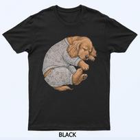 Funny Sleepy Cocker Spaniel Pajama Men Women T-Shirt 3XL gray