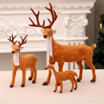 Sika Elnio pliušinė Kalėdinė dekoracija lėlė Small Reindeer 15cm orange