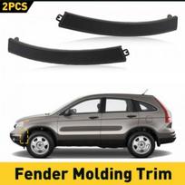 For CRV Honda 2007-2011 Bumper Fender Front Wheel 71103-SWA Molding Trim 2PCS black