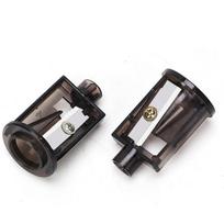 2PCS Multifunctional Automatic Two-hole Electric Switch Pencil Sharpener Spare Blades Home Office Pencils Art Drawing Supplies gray
