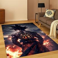 3D Anime D-Dragon Ball Gamer Cartoon Carpet Rug for Bedroom Living Room Sofa Doormat Home Decor,kid Game Area Rug Non-slip Gift 40x60cm brown