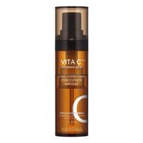 Missha Vita C Plus Spot Correcting Concentrate Ampoule 15g – Concentrated Vitamin C, Targeted Spot Care, Brightening Support, Korean 15g brown