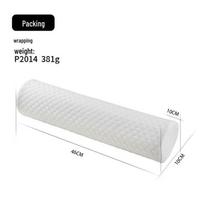 Cylindrical Memory Foam Lumbar & Neck Support Pillow for Side Sleepers 45.72*10.16cm (Length*Diameter) white